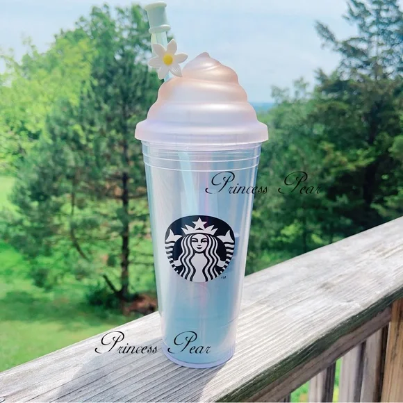 Starbucks Korea 2019 Spring Blue Whipping Cream Cold Cup 591ml - Picture 2 of 8